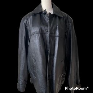Wilson Black leather Jacket vintage